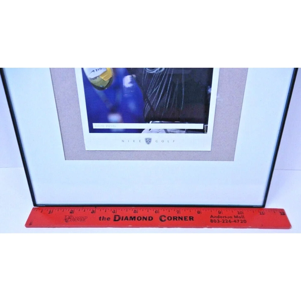 Signed David Duval Golfer Autographed Framed Matted Photo Nike PGA Champion VTG